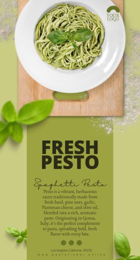 New pasta menu vertical banner template New pasta menu vertical banner template
